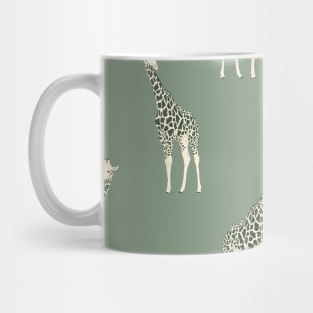 Sage Green Giraffes Mug